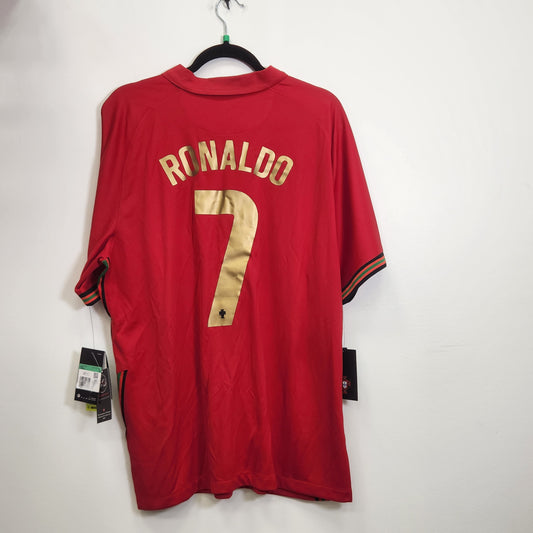 2020-21 Portugal Ronaldo 7 Home Jersey / X-Large / New