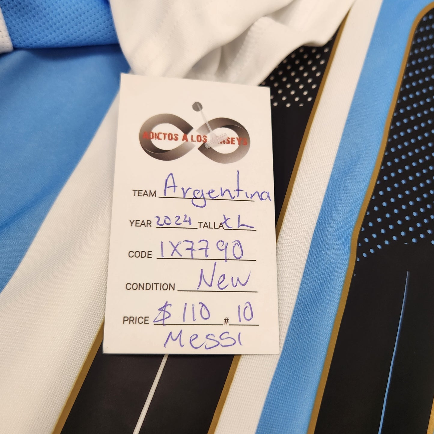 2024 Argentina Messi 10 Home Jersey / X-Large / New