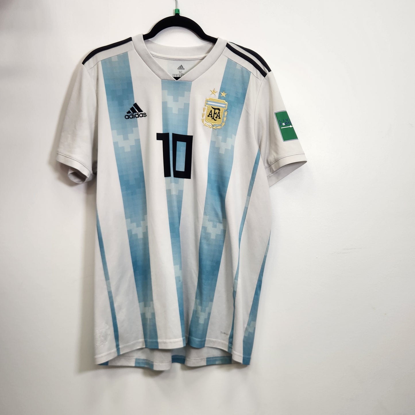 2018 Argentina Messi 10 Home Jersey / X-Large / 9/10