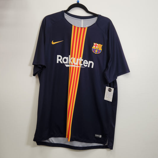 2018-19 FC Barcelona Pre-Match Jersey / 2X-Large / 10/10