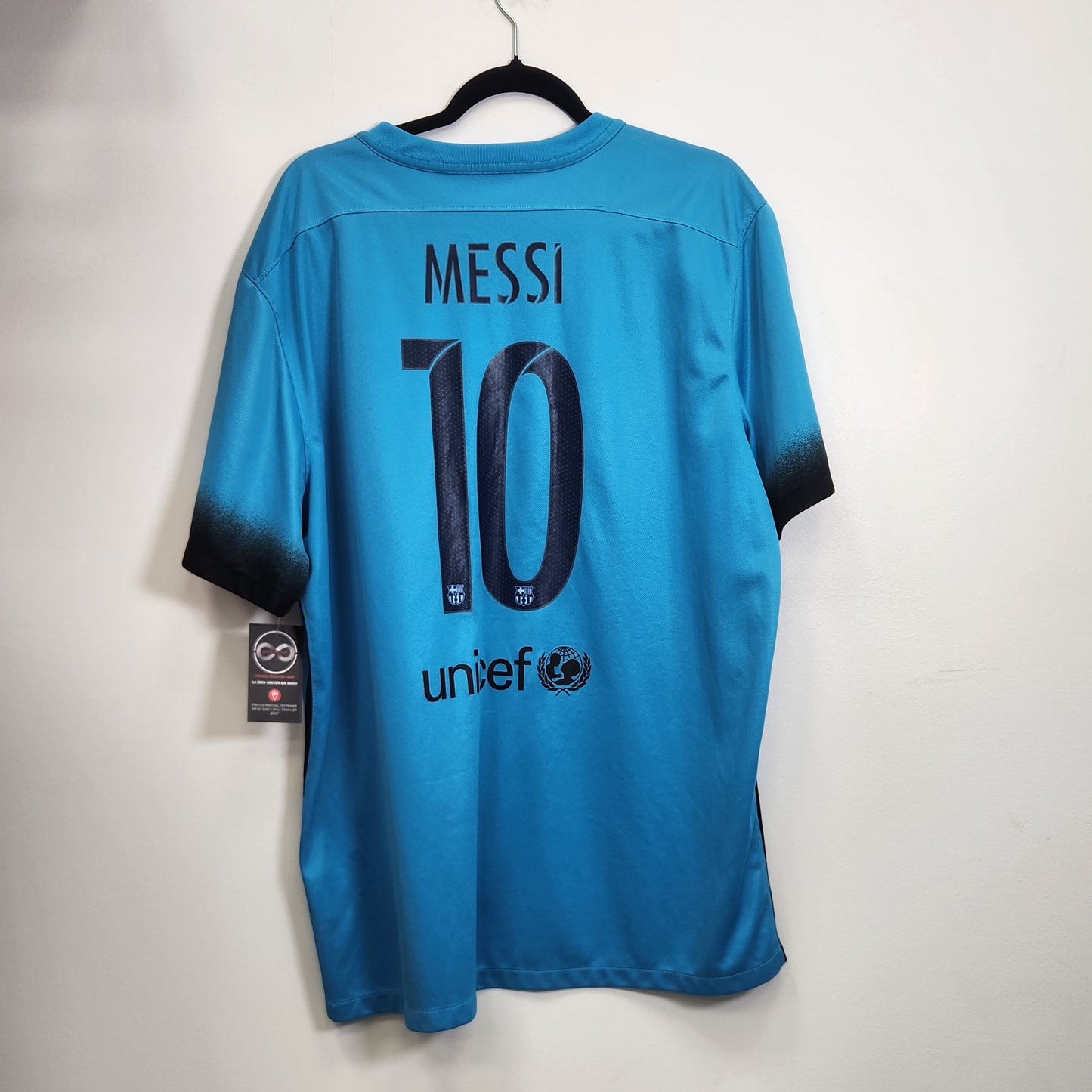 2015-16 FC Barcelona Messi 10 Third Jersey / 2X-Large / 10/10
