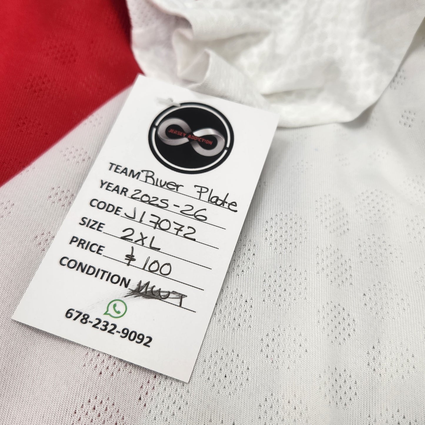 2025-26 River Plate Home Jersey / 2X-Large / New