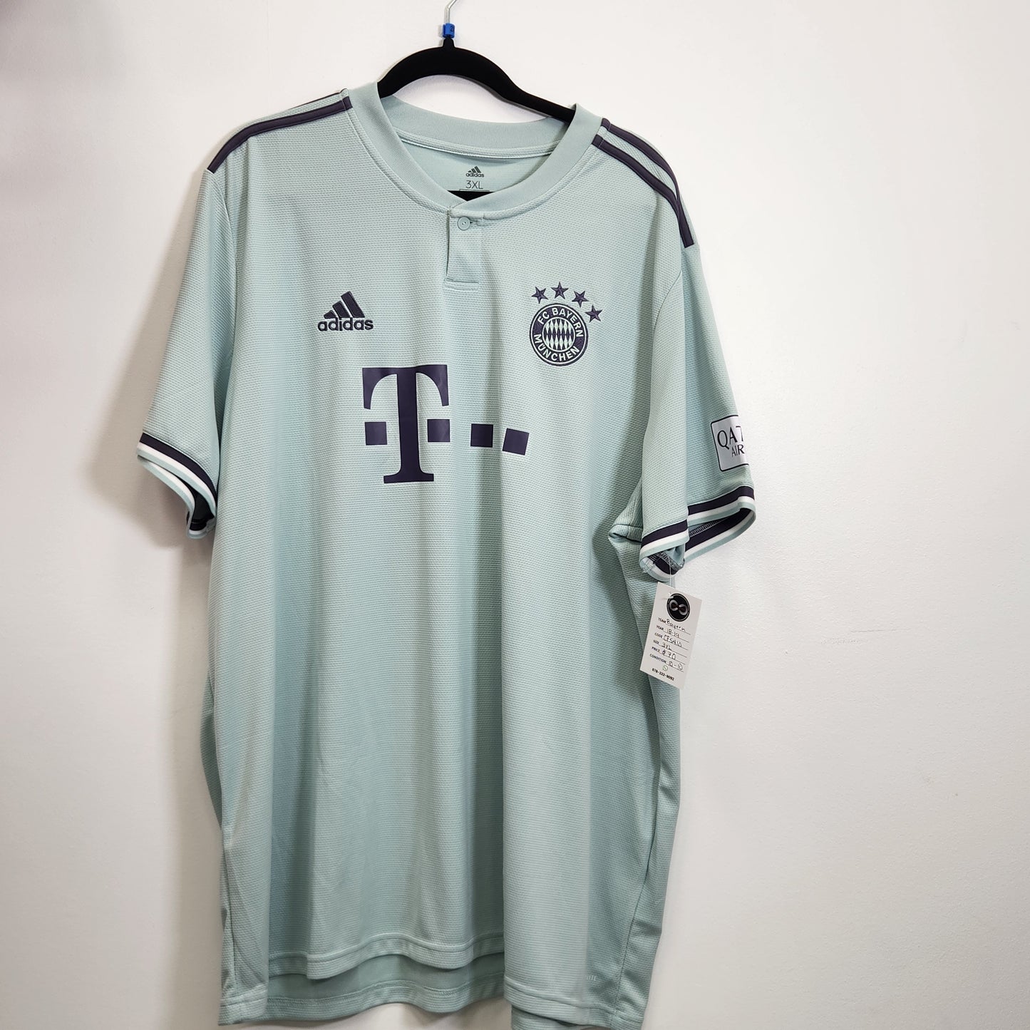 2018-19 Bayern München Away Jersey / 3X-Large / 10/10