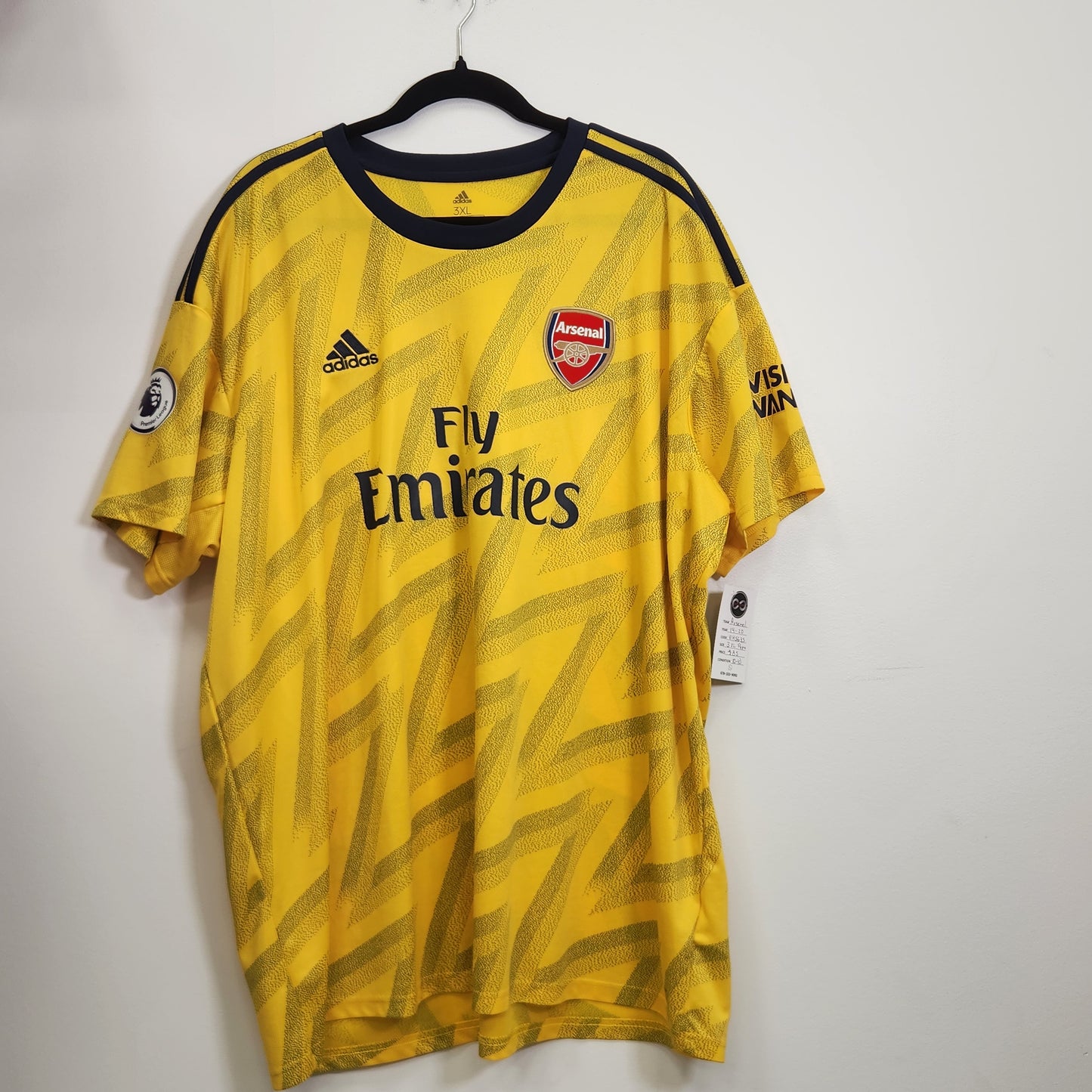 2019-20 Arsenal FC Pepe 19 Away Jersey / 3X-Large / 10/10