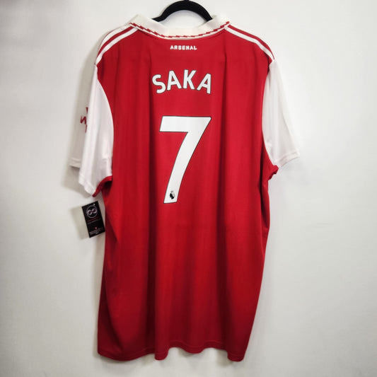 2022-23 Arsenal FC Saka 7 Home Jersey / 3X-Large / New