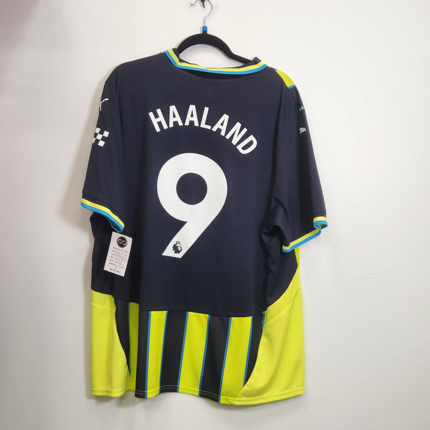 2024-25  Manchester City 9 Haaland Away Jersey / 2X-Large / New
