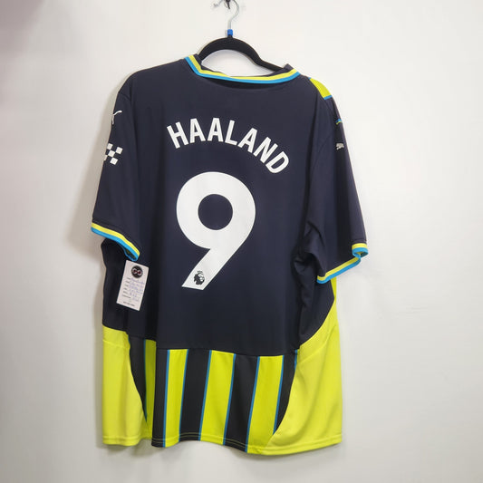 2024-25  Manchester City 9 Haaland Away Jersey / 2X-Large / New