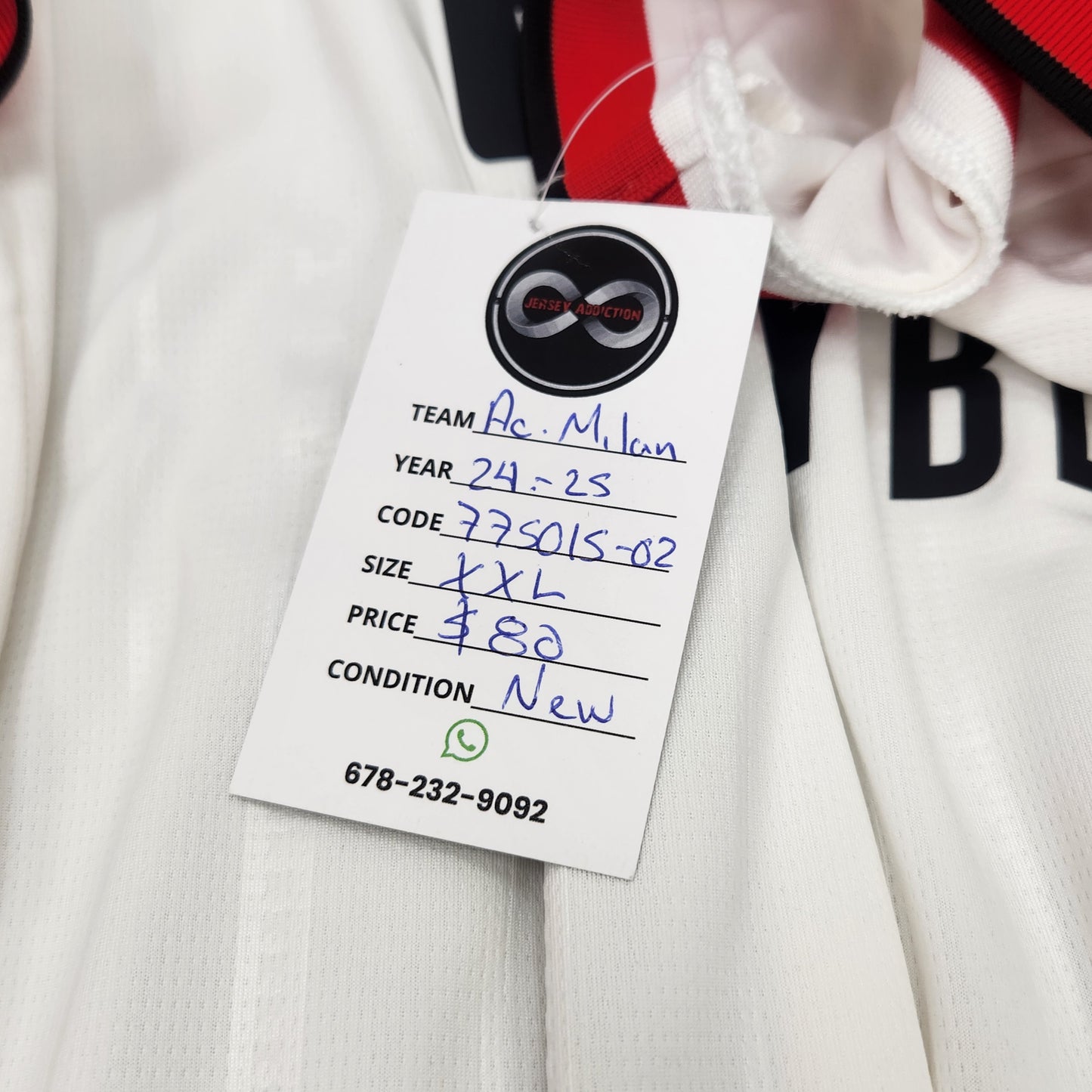 2024-25 AC Milan Away Jersey / 2X-Large / New