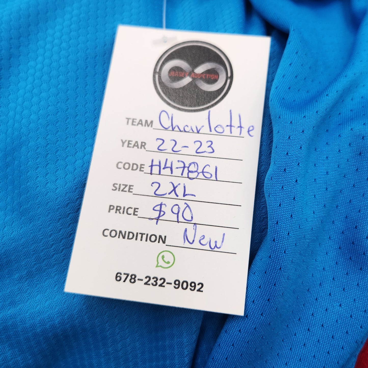 2022-23 Charlotte FC Home Jersey / 2X-Large / New