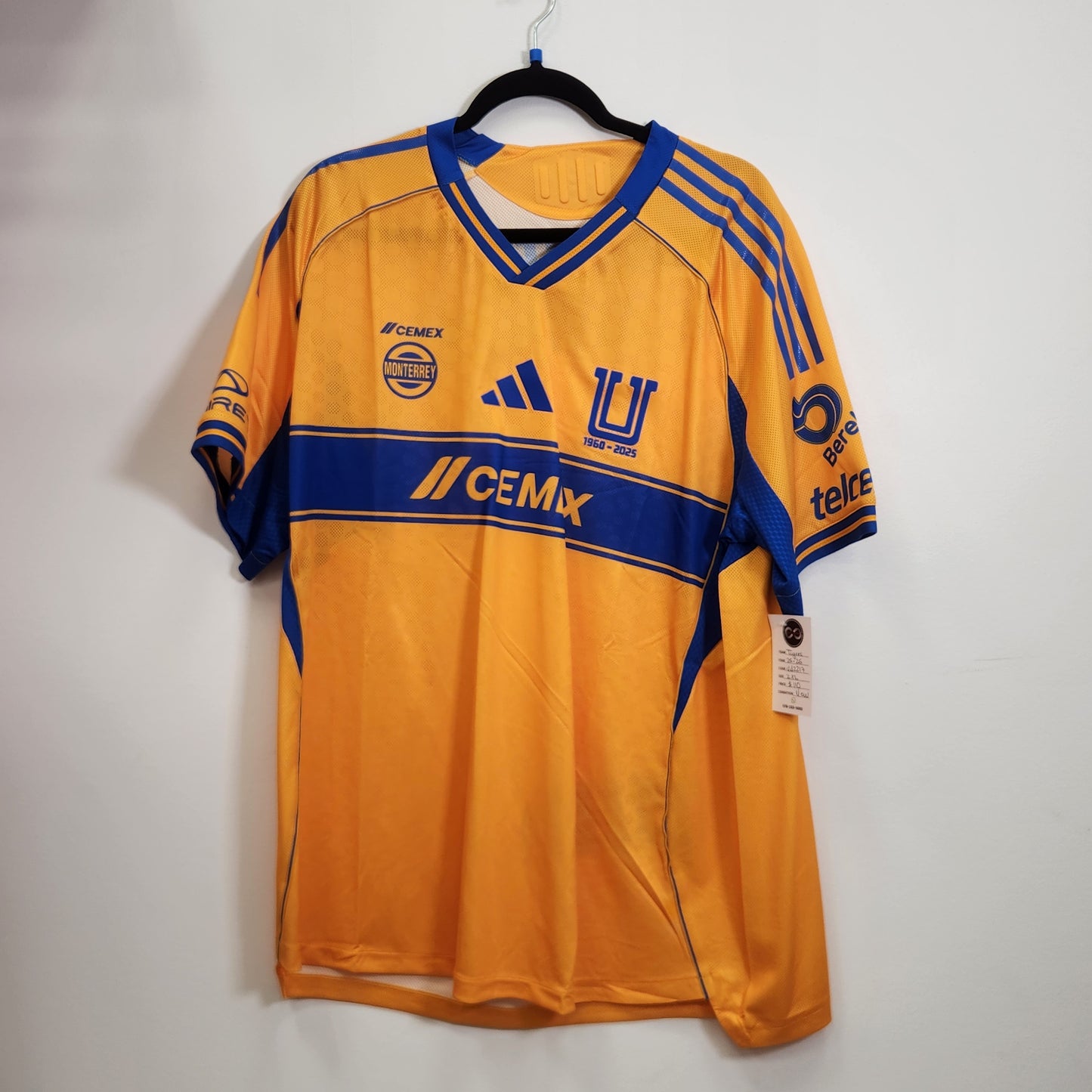 2025-26 Tigres UANL Player Version Home Jersey / 2X-Large / New