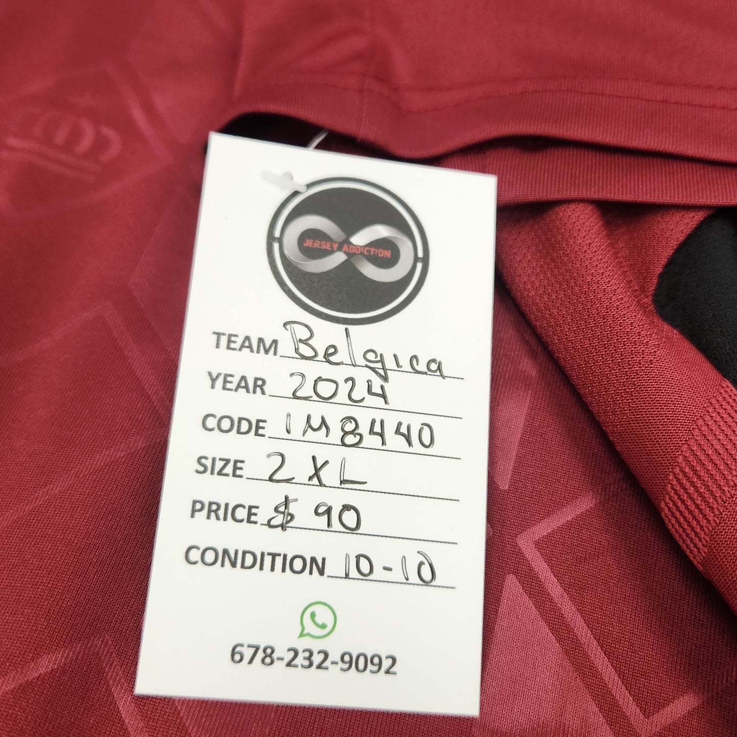 2024 Belgium Home Jersey / 2X-Large / 10/10