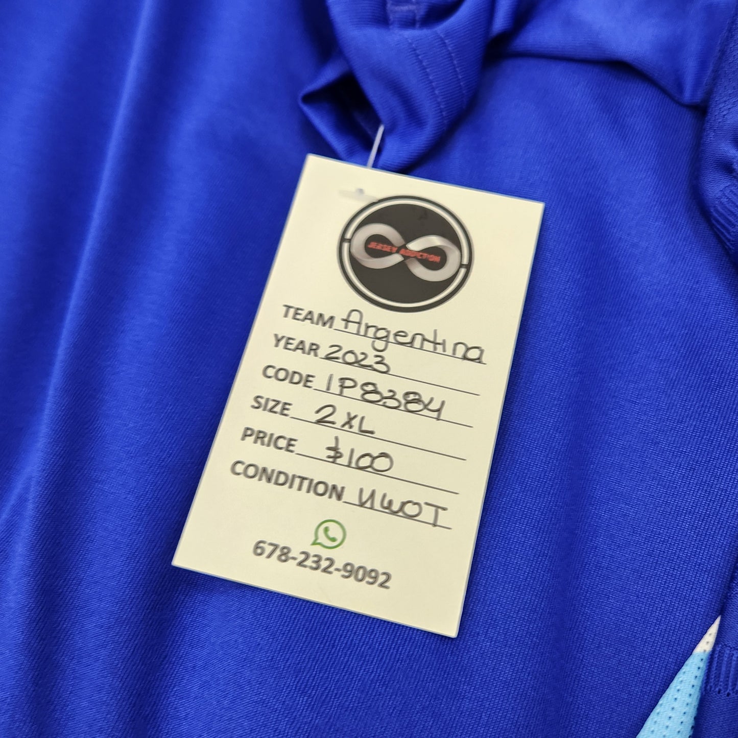 2024 Argentina Away Jersey / 2X-Large / New