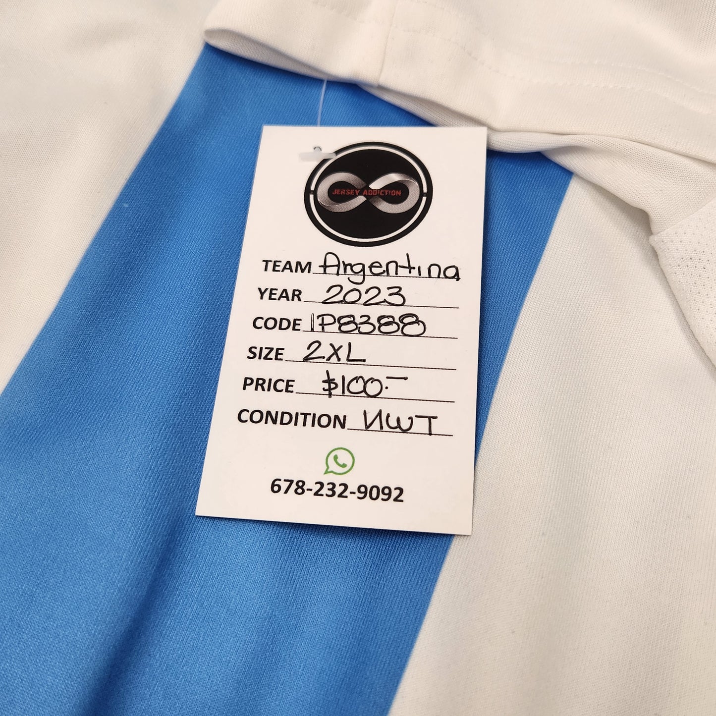 2023 Argentina Home Jersey / 2X-Large / New