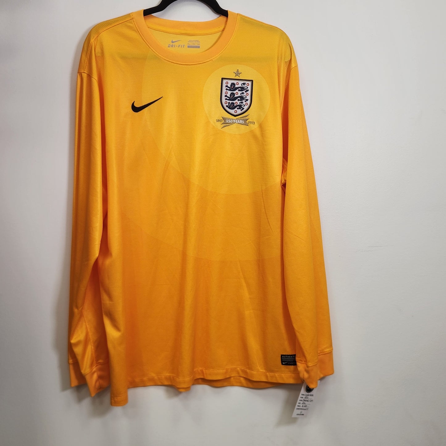 2013 England Player Version GK Jersey / 2X-Large / New