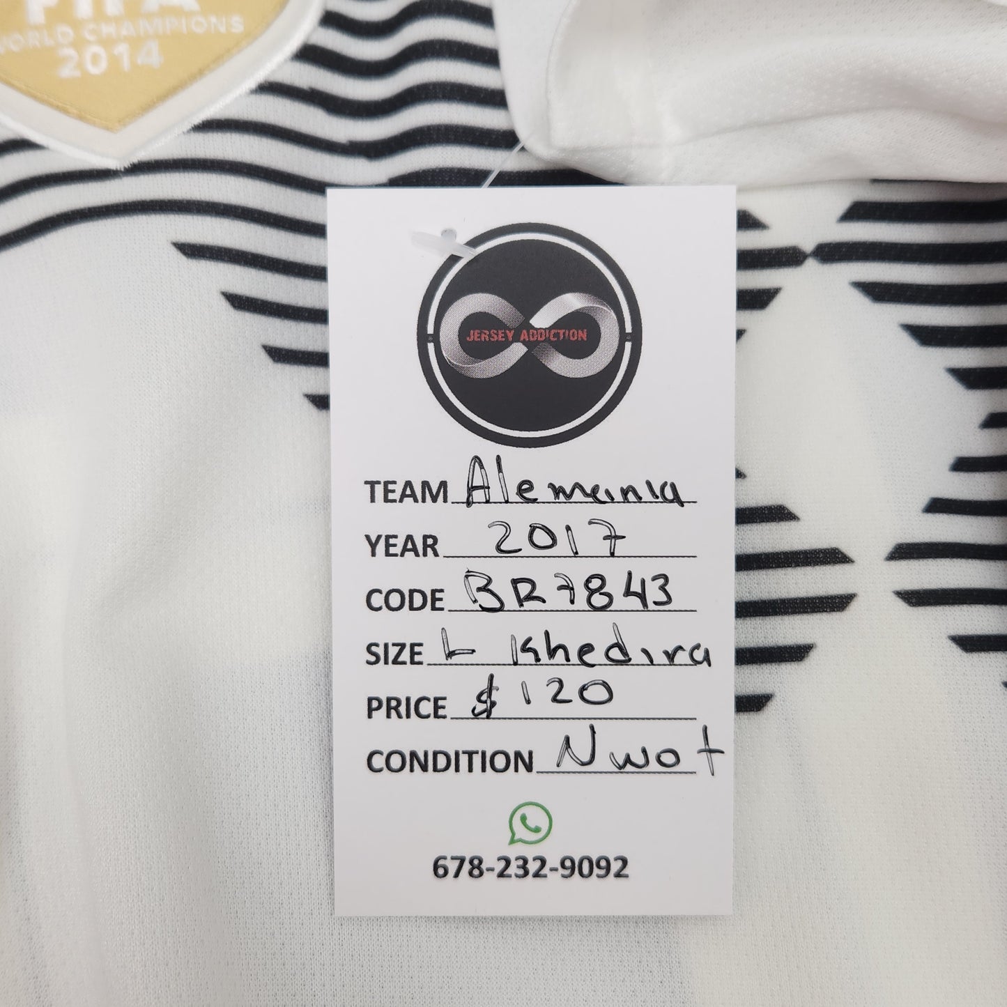 2017 Germany Khediar 6 Home Jersey / Large / New