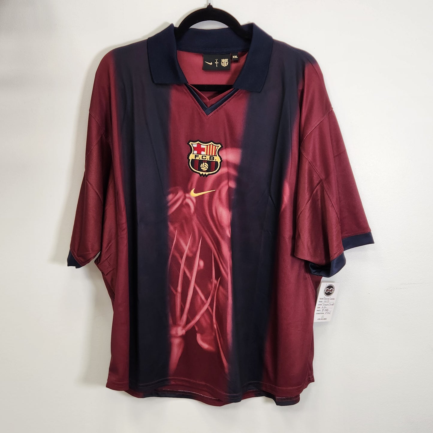 2025 FC Barcelona Travis Scott Jersey / 2X-Large / New