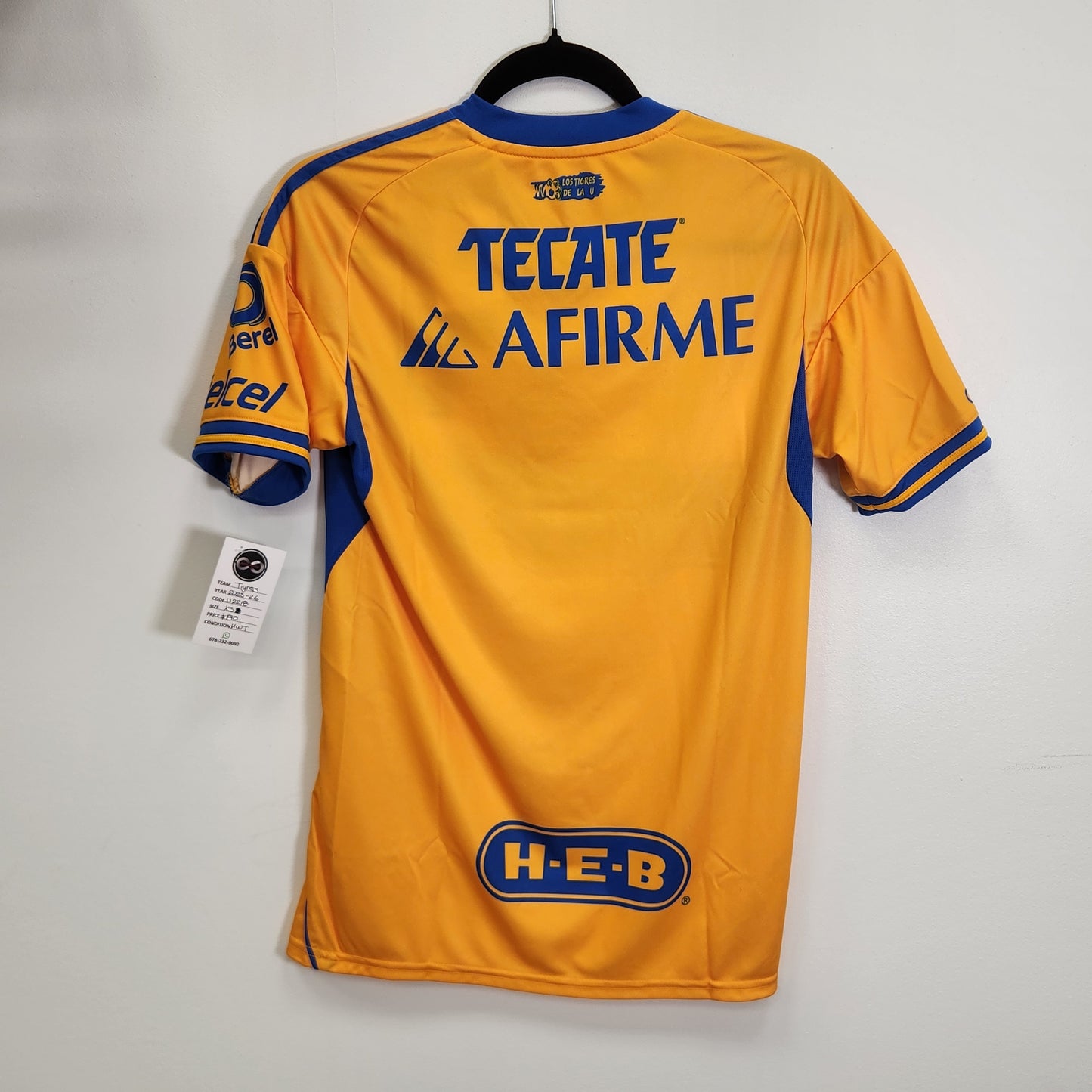 2025-26 Tigres UANL Home Jersey / X-Small / New