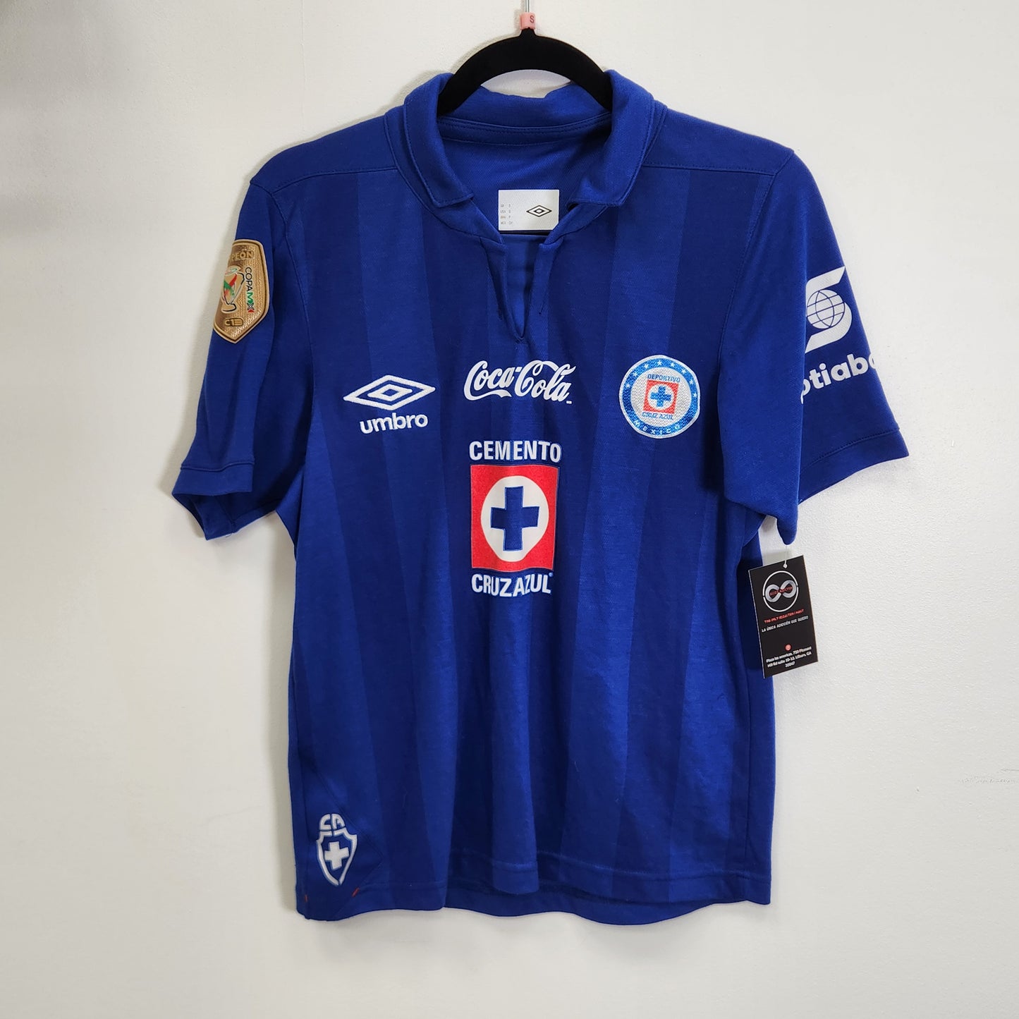 2013-14 Cruz Azul Zamudio 7 Home Jersey / Small / 10/10