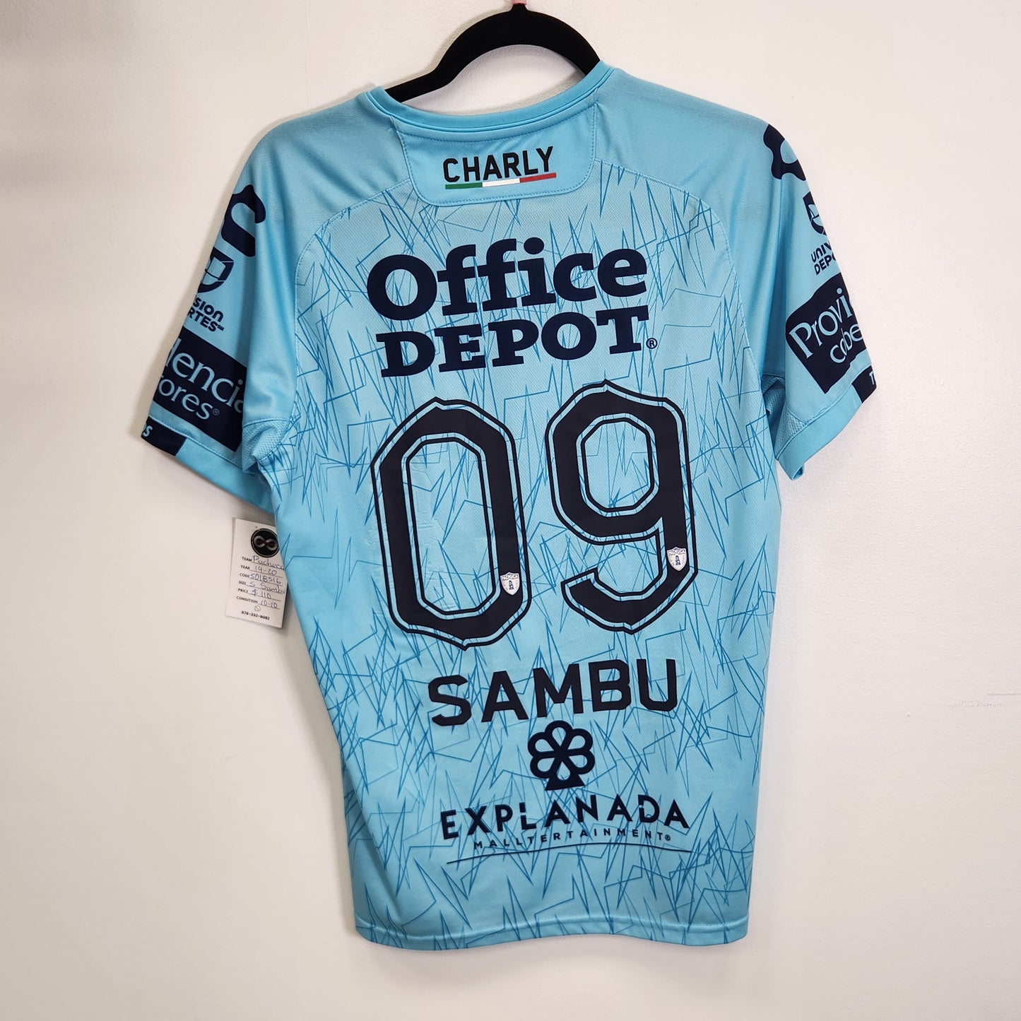 2019-20 CF Pachuca Sambu 9 Away Jersey / Small / 10/10