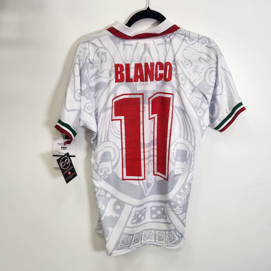 1998 Mexico Blanco 11 Remake Jersey / Small / New