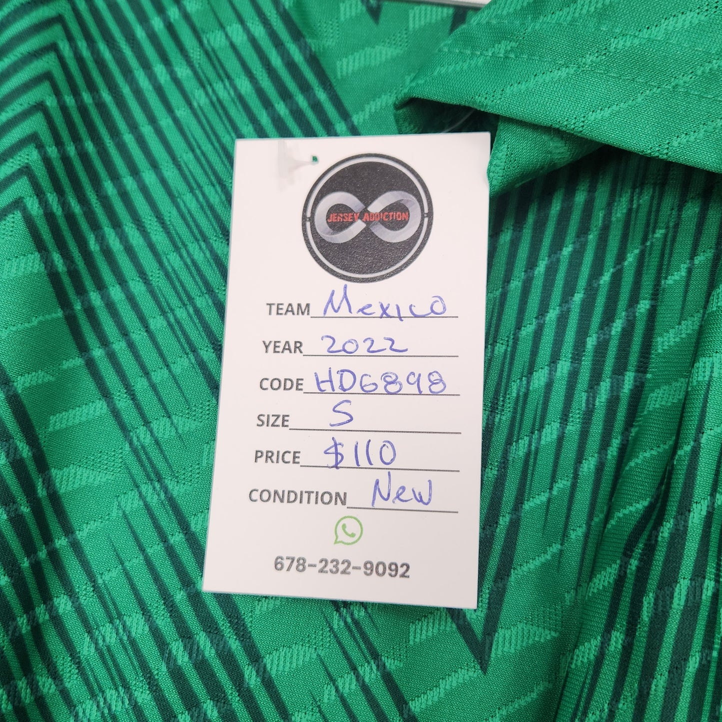 2022 Mexico Player Version Home Jersey / Small / New