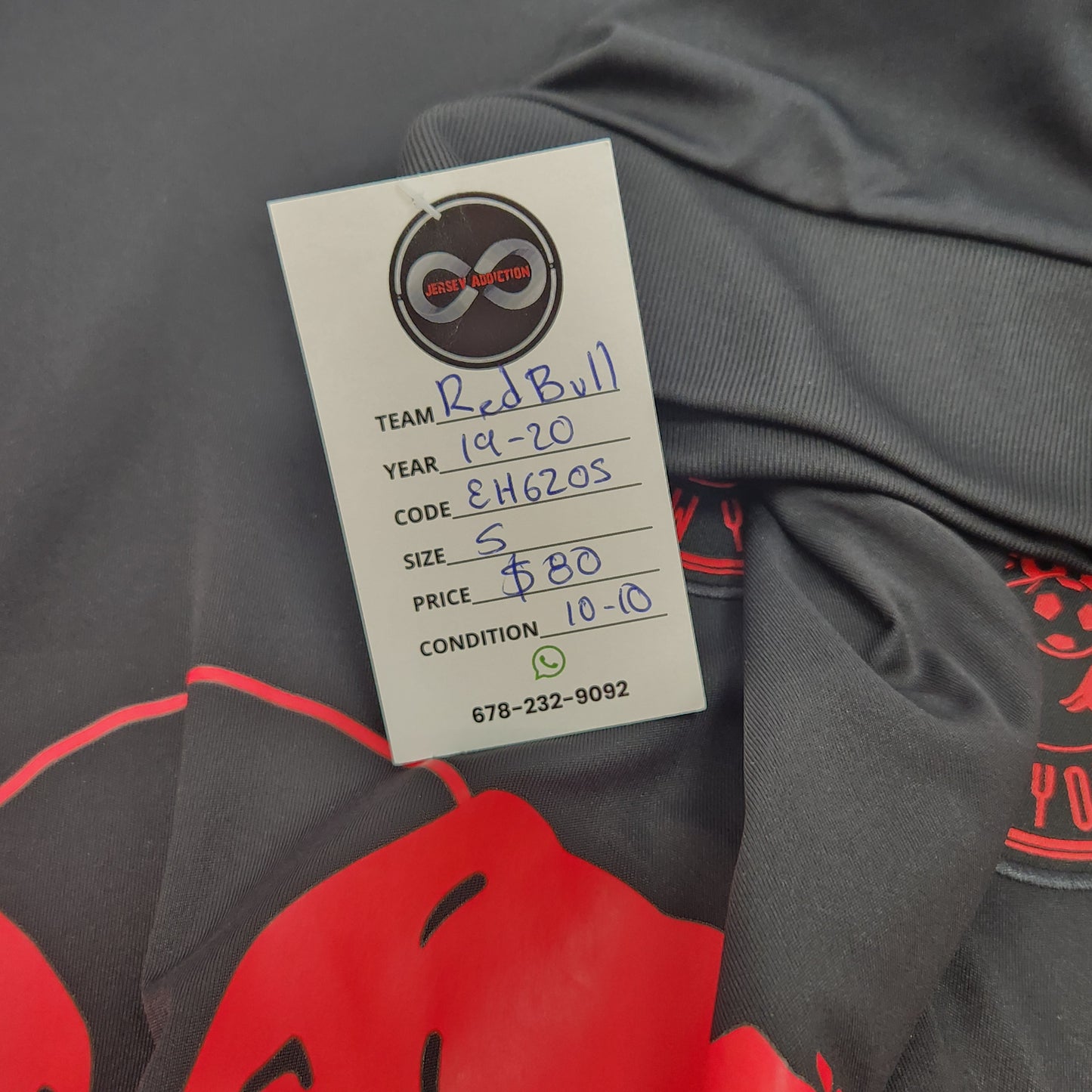 2019-20 New York Red Bulls Away Jersey / Small / 10/10