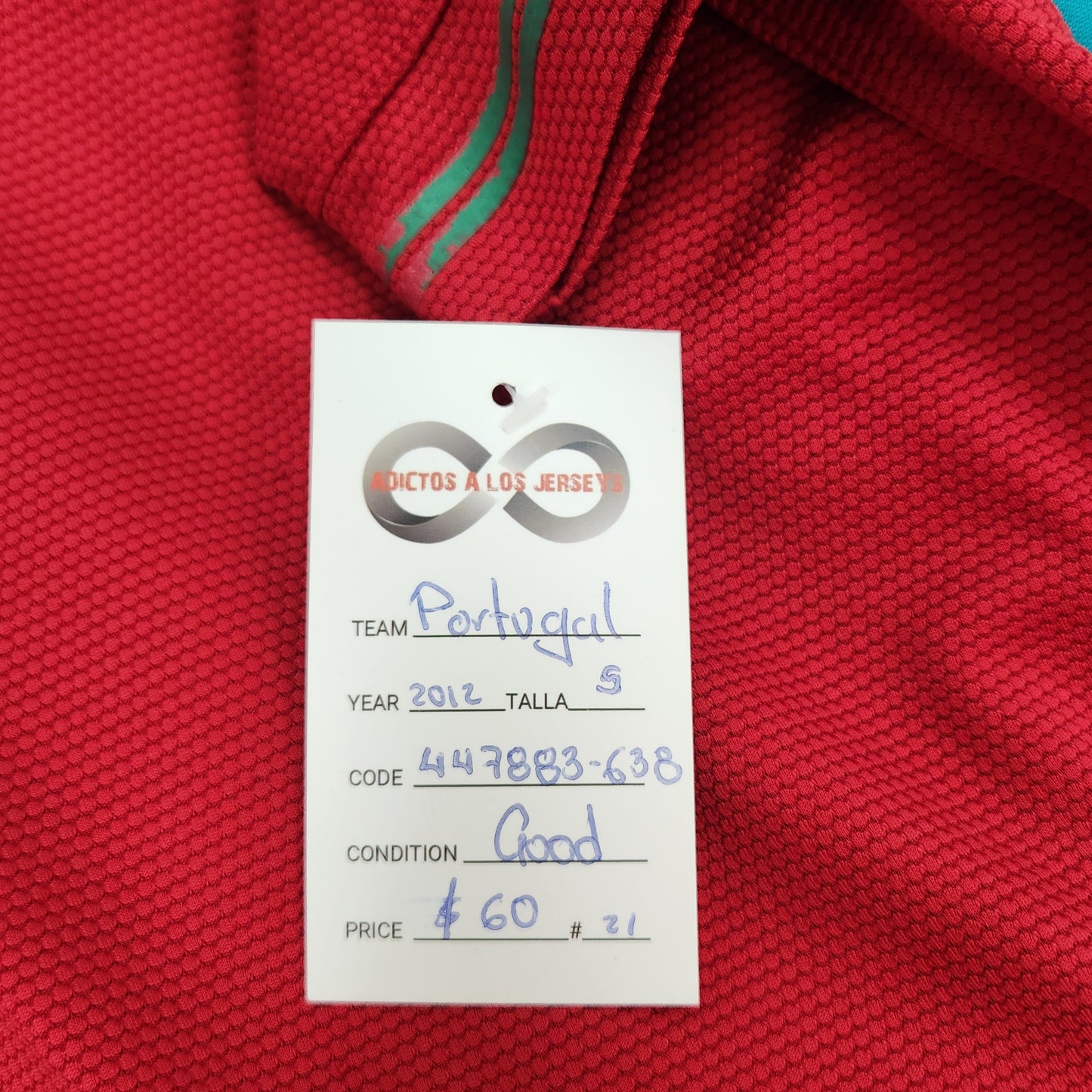 2012 Portugal Home Jersey / Small / Good