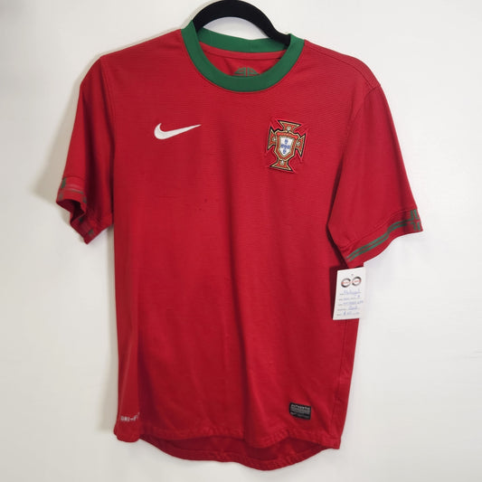 PORTUGAL EURO 2012-13 HOME JERSEY / SMALL / 10-10