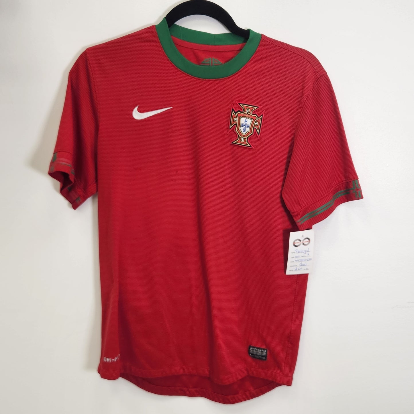 2012 Portugal Home Jersey / Small / Good