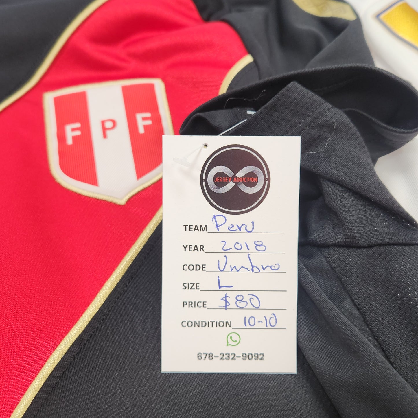 2018 Peru Away Jersey / Large / 10/10