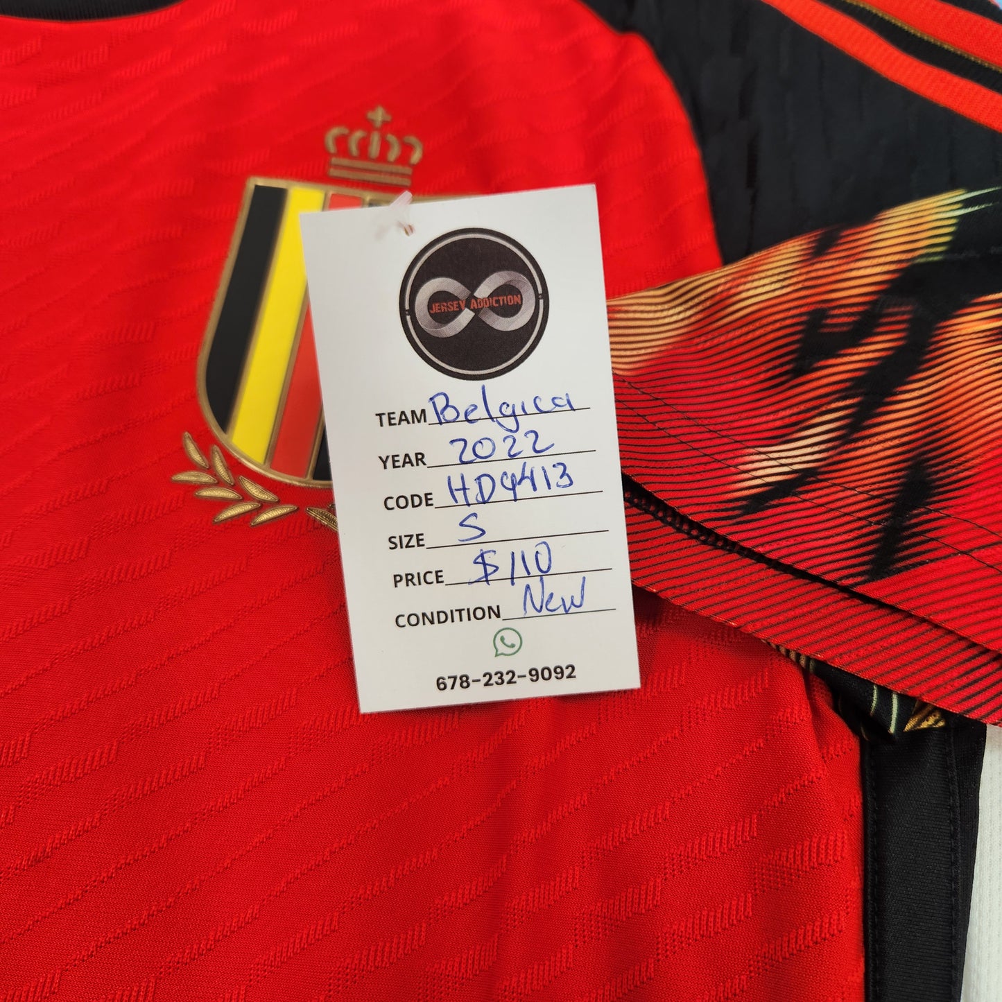 2022 Belgium Player Version Home Jersey / Small / New
