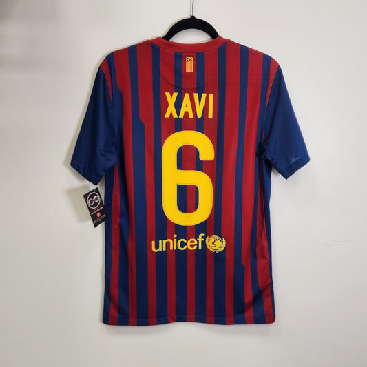 FC BARCELONA 2011-12 HOME JERSEY / XAVI / SMALL / 10-10