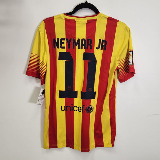 FC BARCELONA 2013-14 AWAY JERSEY / NEYMAR JR / SMALL / 10-10