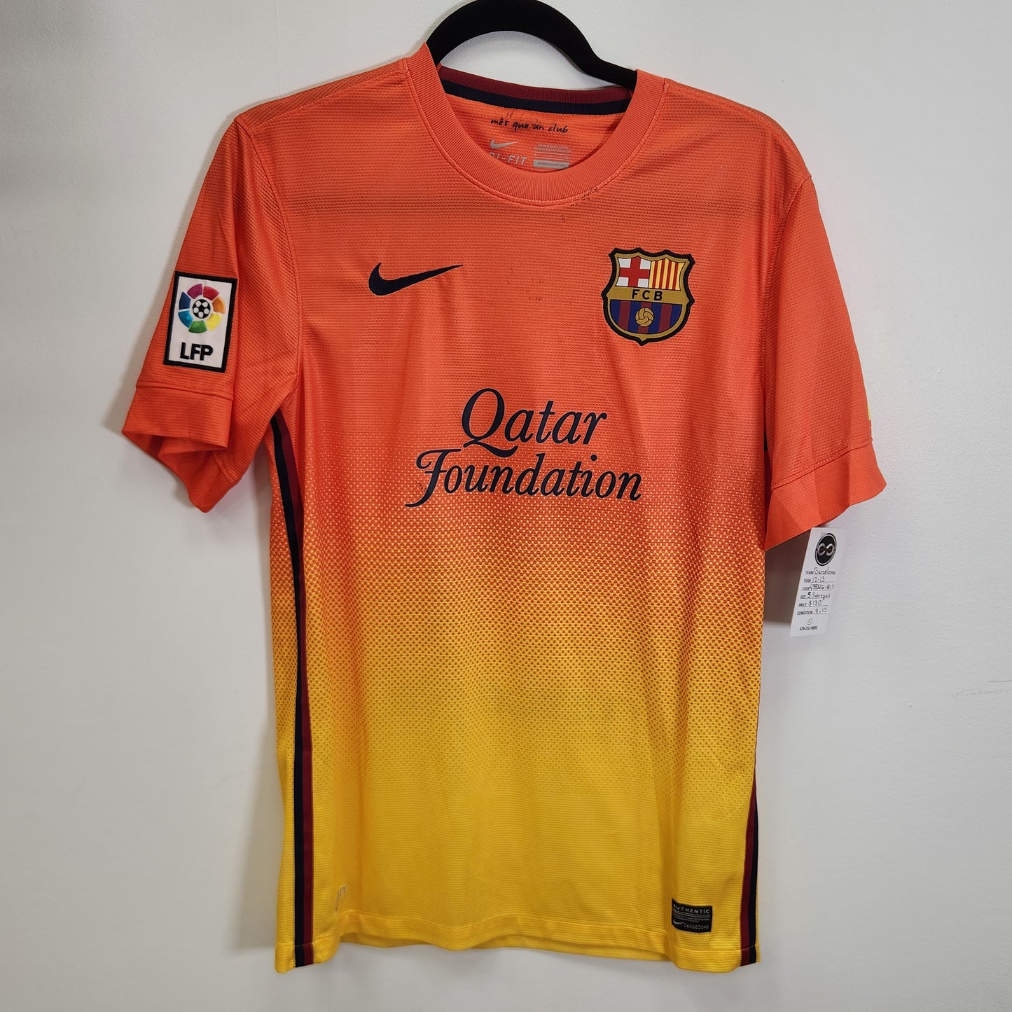 2012-13 FC Barcelona Fabregas 4 Away Jersey / Small / 9/10