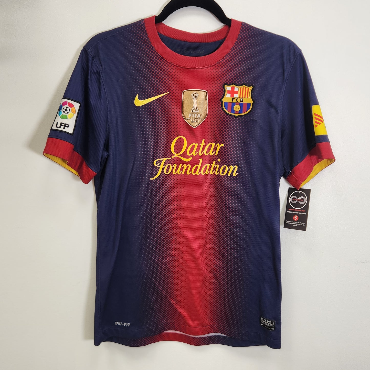 2012-13 FC Barcelona Fabregas 4 Home Jersey / Small / 8/10