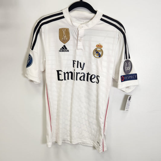REAL MADRID 2014-15 HOME JERSEY / ARBELOA / SMALL / 9-10