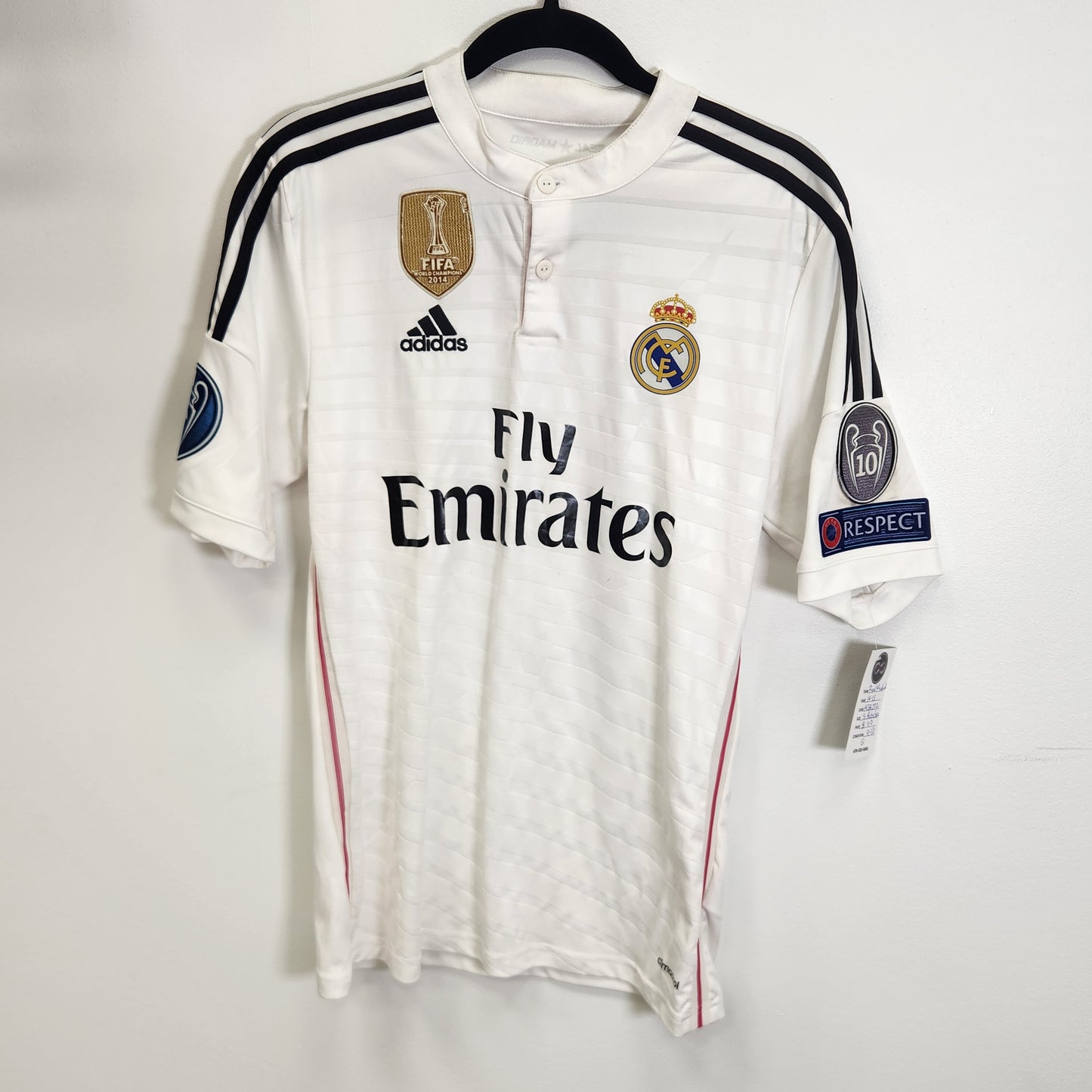 2014-15 Real Madrid Arbeloa 17 Home Jersey / Small / 9/10