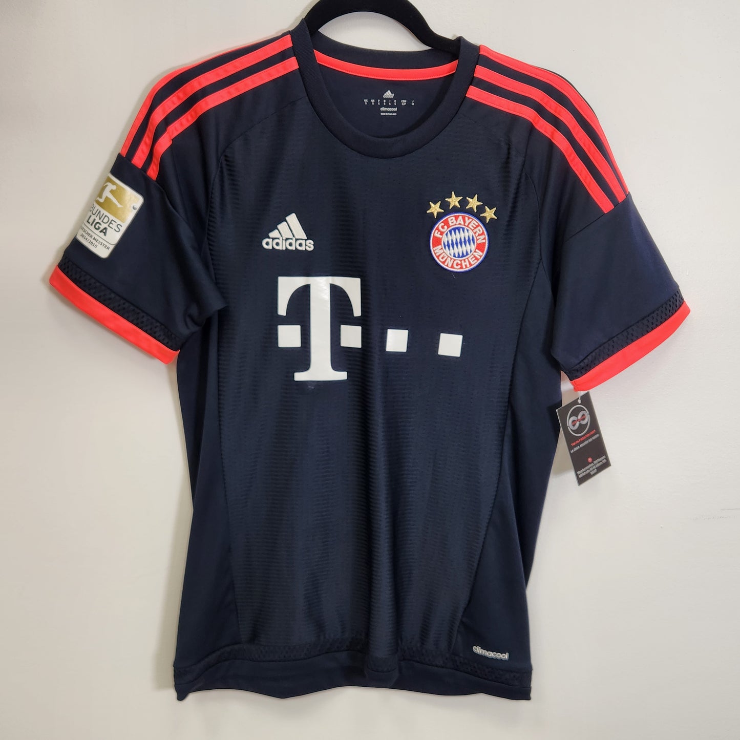 2015-16 Bayern München Lewandowski 9 Third Jersey / Small / 10/10