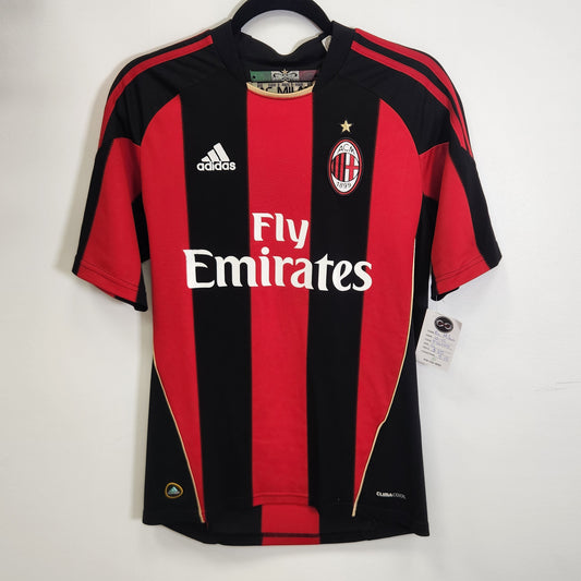 AC MILAN 2010-11 HOME JERSEY / SMALL /9-10