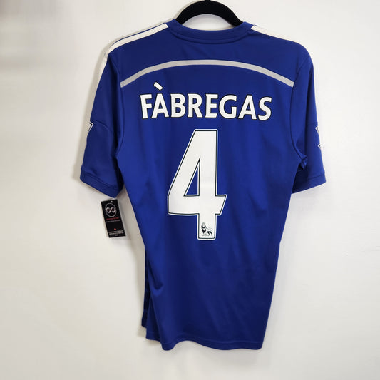 2014-15 Chelsea FC Fabregas 4 Home Jersey / Small / 10/10