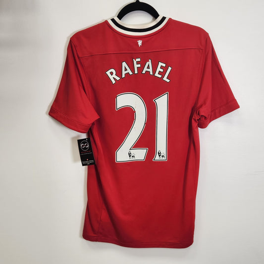 2010-11 Manchester United Rafael 21 Home Jersey / Small / 9/10