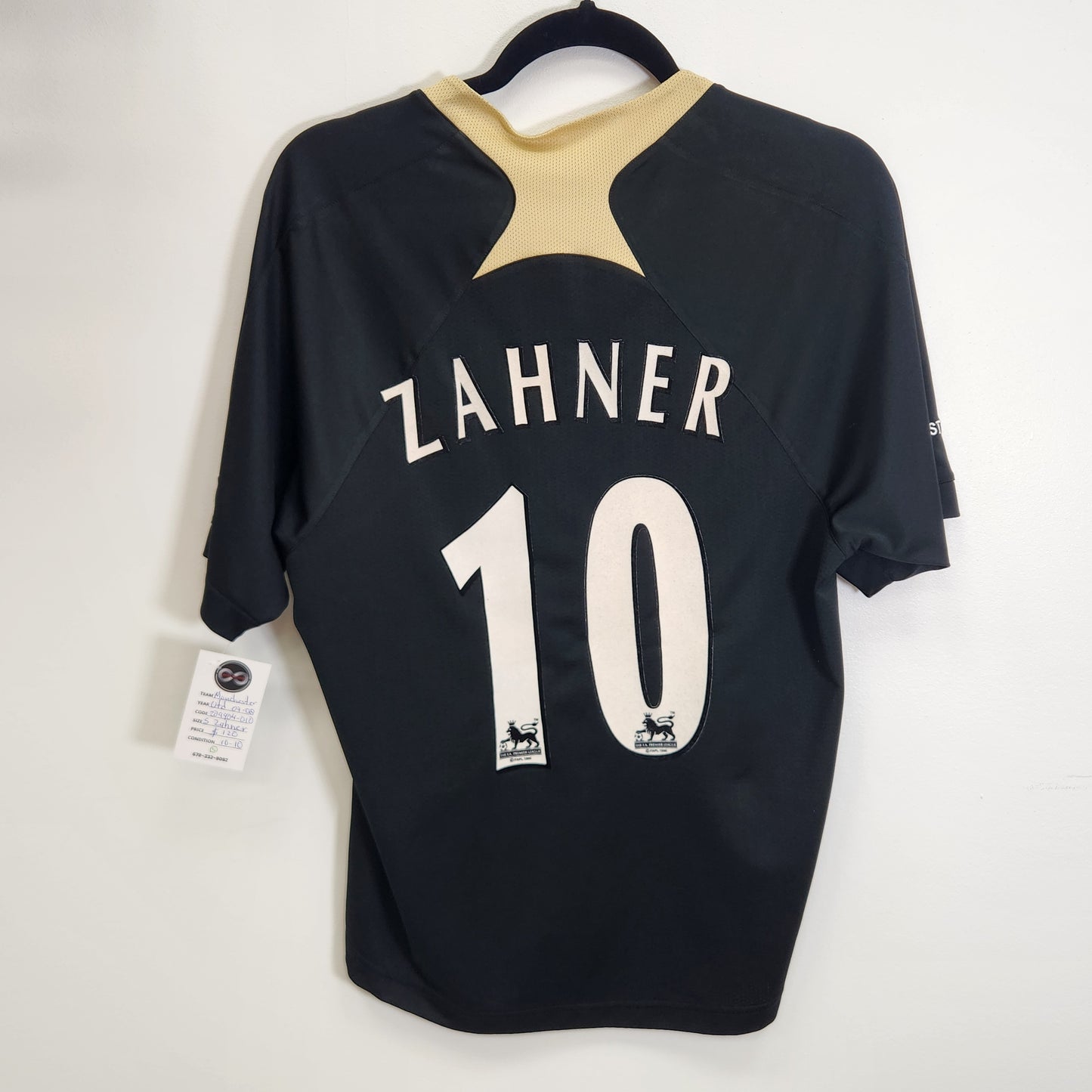 2007-08 Manchester United Zahner 10 Training Jersey / Small / 10/10