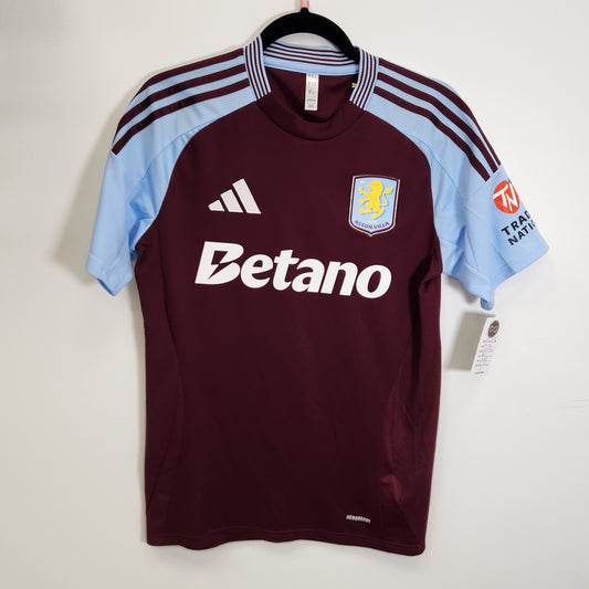 ADIDAS ASTON VILLA HOME JERSEY 2024-25 / SMALL / NEW
