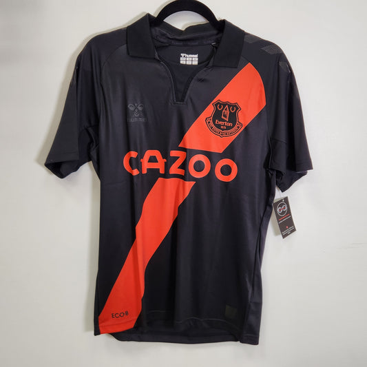HUMMEL EVERTON FC 2021-22 AWAY SHIRT / SMALL / NEW