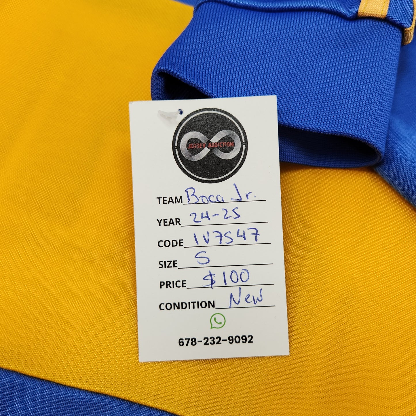2024-25 Boca Jr. Home Jersey / Small / New