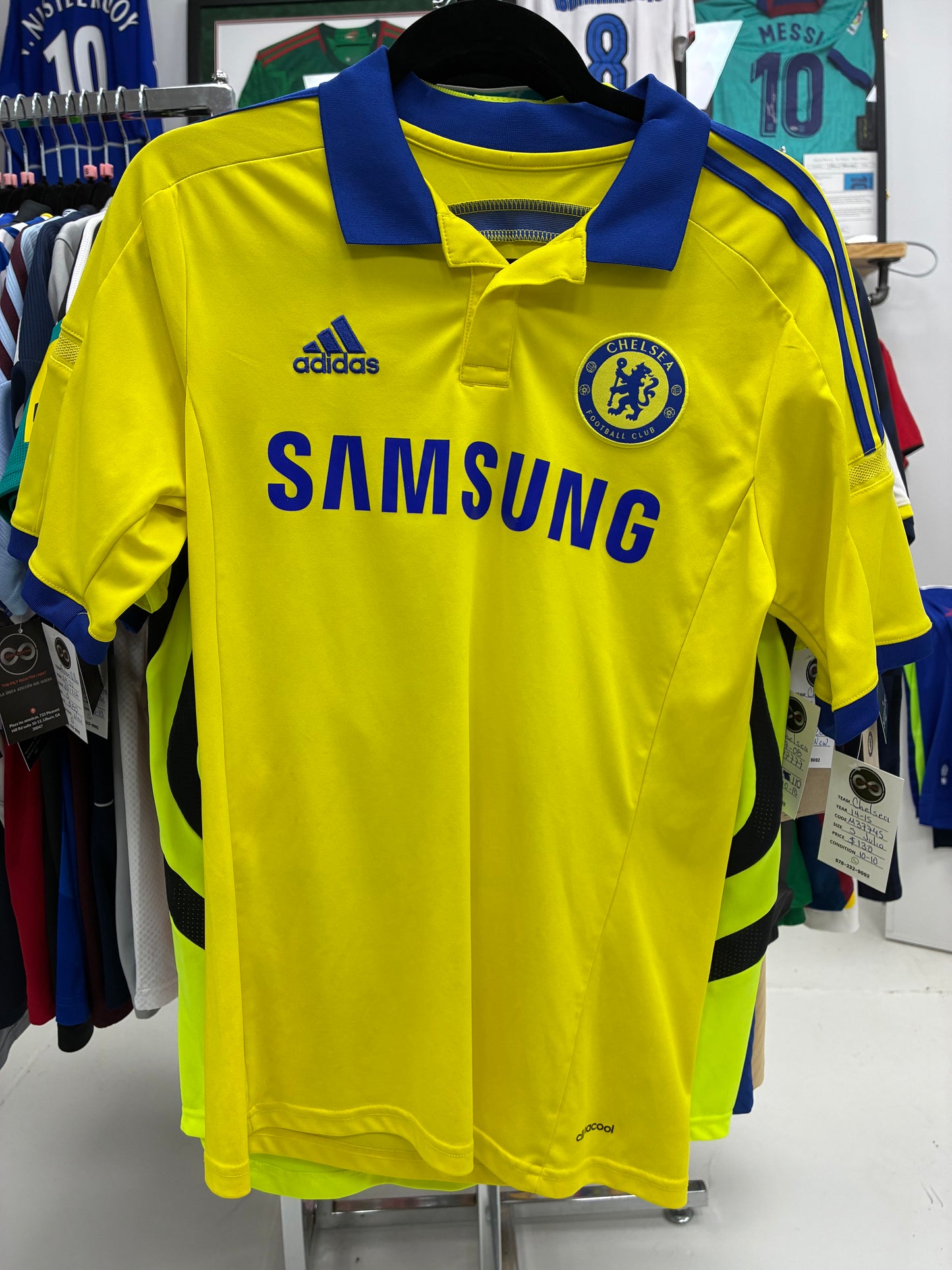 2014-15 Chelsea FC 27 Julio Away Jersey / Small / 10-10