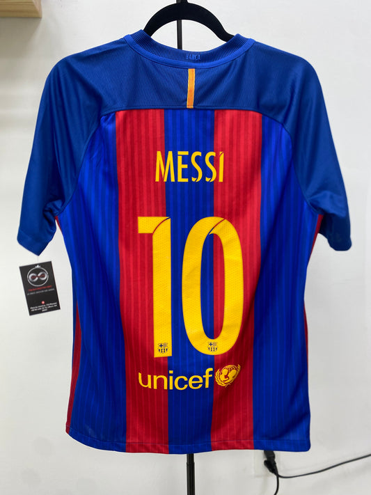 2016-17 FC Barcelona 10 Messi Home Jersey / Medium / New