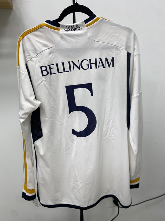2023-24 Real Madrid 5 Bellingham Home Jersey / Medium / 10/10