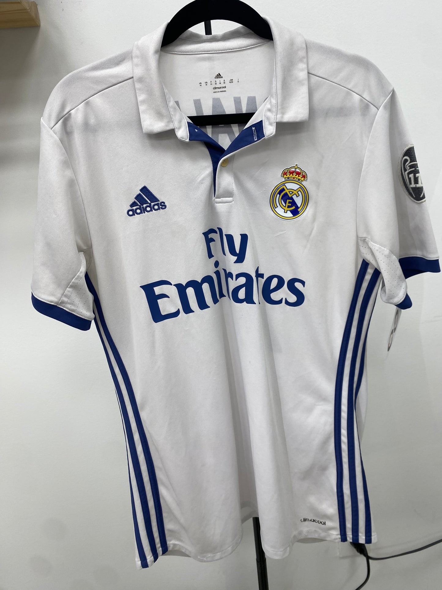 2016-17 Real Madrid 7 Ronaldo Home Jersey / Medium / 9/10