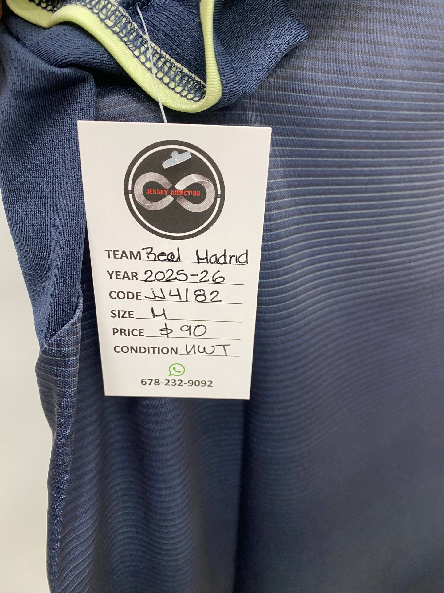 2025-26 Real Madrid Away Jersey / Medium / New
